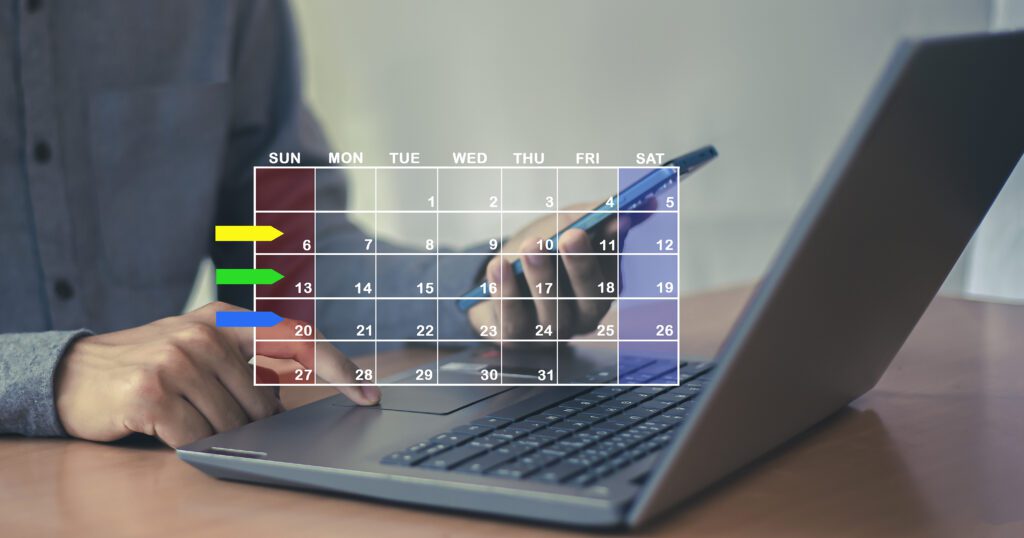 An appointment calendar